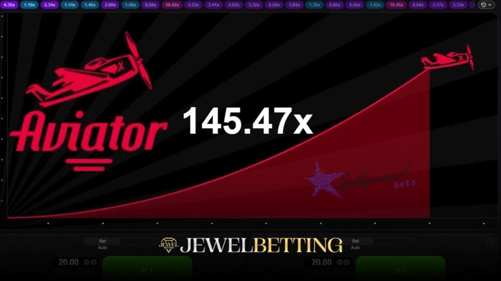 Jewelbetting Aviator oyunu