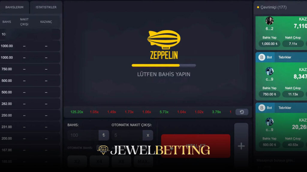 Jewelbetting Zeppelin oyunu